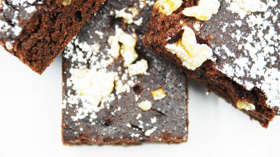 brownies al cioccolato con fagioli, sani e buoni